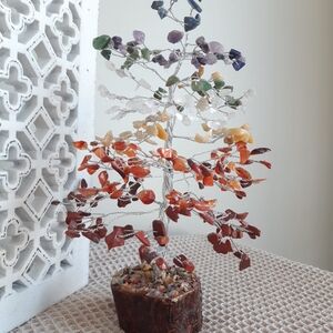 Seven Chakra Gemstone Tree Sculpture